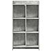 Libreria Grigio Concretè 59 x 30 x 111 cm Legno ingegnerizzato - Foto miniatura 3