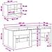 Struttura Letto Loft con Mobile 3 pz Rovere Sonoma - Foto miniatura 7