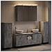 Set di mobili per il bagno 6 pcs Grigio Cemento - Foto miniatura 2