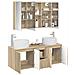 Set di Armadi da Bagno 4 pcs Rovere Sonoma Legno ingegnerizzato - Foto miniatura 3