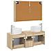 Set di Armadi da Bagno 4 pcs Rovere Sonoma Legno ingegnerizzato - Foto miniatura 8
