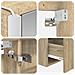 Set di Armadi da Bagno 4 pcs Rovere Sonoma Legno ingegnerizzato - Foto miniatura 9