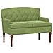 Loveseat con bottoni imbottiti Verde chiaro 111 x 65 x 79 cm - Foto miniatura 1