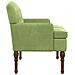 Loveseat con bottoni imbottiti Verde chiaro 111 x 65 x 79 cm - Foto miniatura 4
