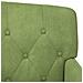 Loveseat con bottoni imbottiti Verde chiaro 111 x 65 x 79 cm - Foto miniatura 7
