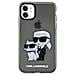Karl Lagerfeld Klhcn61hnkctgk Custodia Iphone 11 / Xr 6.1 Nera /nera Gliter Karl&choupette - Foto miniatura 2