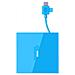 Power Bank Batteria Esterna 1720 mAh - Azzurro - Foto miniatura 1