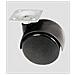 Ruota Plast. nera Att / piastra 164-50 Pz. 12 - Foto miniatura 1