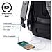 Bobby Hero Xl 17"" Zaino Antifurto Usb Grigio (borsa Unisex)  - Foto miniatura 5