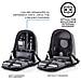 Bobby Hero Xl 17"" Zaino Antifurto Usb Grigio (borsa Unisex)  - Foto miniatura 7