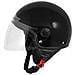 Casco Jet Demi Scooter Moto Omologato Ece 22 Visiera Antigraffio Nero L - Foto miniatura 4