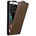 Custodia Compatibile Con Lg K10 2016 In Bruno Caffè - Coperchio Protettivo In Design Flip Con Chiusura Magnetica - Foto miniatura 1