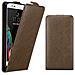Custodia Compatibile Con Lg K10 2016 In Bruno Caffè - Coperchio Protettivo In Design Flip Con Chiusura Magnetica - Foto miniatura 3