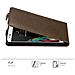 Custodia Compatibile Con Lg K10 2016 In Bruno Caffè - Coperchio Protettivo In Design Flip Con Chiusura Magnetica - Foto miniatura 5