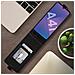 Custodia Samsung Galaxy A41 Sportellino Portadocumenti Protezione Nero - Foto miniatura 2