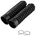 Forcella Copertina 205x42mm Moto Anteriore Gomma Shock Proteggere Ghette Boot (nero)  - Foto miniatura 1