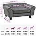 Divano per Cani Grigio Scuro 72x45x30 cm in Peluche - Foto miniatura 3
