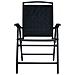 Sedie da Giardino Pieghevoli 2 pz in Textilene Nere - Foto miniatura 2