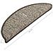 Tappeti Adesivi Scale Aspetto Sisal 15 pz 56x17x3cm Marrone - Foto miniatura 5