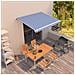 Tenda da Sole Retrattile Automatica 300x250 cm Blu e Bianca - Foto miniatura 5
