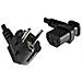 CEE7/7 - C13, 1.8 m, CEE7/7 Schuko, C13 coupler, Maschio / femmina, Ad angolo, Ad angolo, Nero - Foto miniatura 1