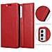 Custodia Compatibile Con Oneplus 9rt 5g In Rosso Mela - Coperchio Protettiva Con Chiusura Magnetica, Funzione Stand E Tasca Per Le Carte - Foto miniatura 6