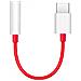 Adattatore Cavo Tc01w Oneplus Type-c To 3.5 Mm 5461100024 Rosso - Foto miniatura 2