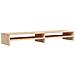 Supporto Per Monitor 100x24x13 Cm In Legno Massello Di Pino - Foto miniatura 2