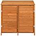Capanno Da Giardino Marrone 102x52x112 Cm Legno Massello Abete - Foto miniatura 3
