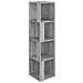 Scaffale Angolare Grigio Sonoma 33x33x132 Cm Legno Multistrato - Foto miniatura 2