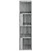 Scaffale Angolare Grigio Sonoma 33x33x132 Cm Legno Multistrato - Foto miniatura 3