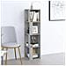 Scaffale Angolare Grigio Sonoma 33x33x132 Cm Legno Multistrato - Foto miniatura 1