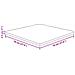 Piano Tavolo Quadrato Marrone Scuro 70x70x2,5cm Rovere Trattato - Foto miniatura 3