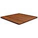 Piano Tavolo Quadrato Marrone Scuro 70x70x2,5cm Rovere Trattato - Foto miniatura 1