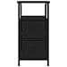 Comodino Nero 30x60x60 Cm In Legno Multistrato - Foto miniatura 4