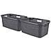 Set Di Cesti Portabiancheria Style 2x45 L Antracite - Foto miniatura 1