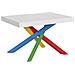 Tavolo Allungabile 90x140/244 Cm Volantis Telaio Gambe 4 Colori (b) - Bianco Frassino - Foto miniatura 5