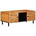 Tavolino 100x54x40 Cm In Legno Massello Di Acacia - Foto miniatura 2