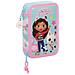 Astuccio Doppio Gabby's Dollhouse Azzurro 12.5 X 19.5 X 4 Cm (28 Pcs) - Foto miniatura 1