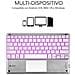Tastiera con Touchpad Wireless 8436586740603  (Layout Spagnolo) Colore Argento. Bianco - Foto miniatura 6