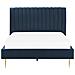 Letto Velluto Marville 140 X 200 Cm Blu Scuro - Foto miniatura 7