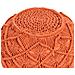 Pouf Macramè Berkane Cotone Arancione - Foto miniatura 6