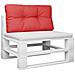 Cuscino Per Pallet Rosso 80x40x12 Cm In Tessuto - Foto miniatura 3