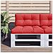 Cuscino Per Pallet Rosso 80x40x12 Cm In Tessuto - Foto miniatura 1