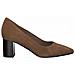 Brown Elegant Leather Heels Scarpe Con Tacco Pelle Scarpe Donna Marrone Eu 37, 1-22416-27 310 - Foto miniatura 1