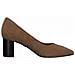 Brown Elegant Leather Heels Scarpe Con Tacco Pelle Scarpe Donna Marrone Eu 37, 1-22416-27 310 - Foto miniatura 3