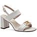 White Casual Open Sandals Sandali Pelle Scarpe Donna Bianco Eu 36, 1-28333-42 100 - Foto miniatura 1