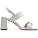 White Casual Open Sandals Sandali Pelle Scarpe Donna Bianco Eu 36, 1-28333-42 100 - Foto miniatura 3