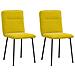 Sedie Da Pranzo 2 Pz Gialle In Velluto - Foto miniatura 1