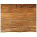 Piano Tavolo Bordi Vivi 110x80x2,5cm In Legno Massello Di Mango - Foto miniatura 1